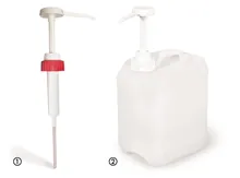 Pompă de dozare pentru canistră RBS 5 l, HDPE, 25 ml/cursă, 1 bucată