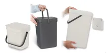 Coș de gunoi Sort und Go, gri, 16 l, L 220 x A 279 x Î 401 mm, 1 bucată