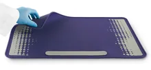 Covoraș de laborator, din silicon, inserții metalice, violet, 1 bucată