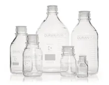 Sticle cu filet DURAN® PURE, 250 ml, sticlă transparentă, 10 bucăți