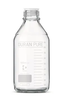 Sticle cu filet DURAN® PURE, 1000 ml, sticlă transparentă, 10 bucăți