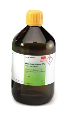 Soluție de acid periodic 1 %, pentru microscopie, gata de utilizare, 500 ml, sticlă