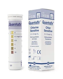 Benzi de testare Quantofix®, sensibile la clor, L 95 x W 6 mm, 100 buc.