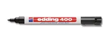 Marker permanent, edding®, 400, negru, vârf rotund, fin 1 mm, 10 buc.