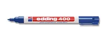 Marker permanent, edding®, 400, albastru, vârf rotund, fin 1 mm, 10 buc.