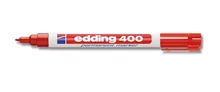 Marker permanent, edding®, 400, roșu, vârf rotund, fin 1 mm, 10 buc.