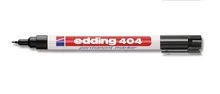Marker permanent, edding®, 404, negru, vârf rotund, extra fin, 0,75 mm, 10 buc.