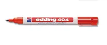 Marker permanent, edding®, 404, roșu, vârf rotund, extra fin, 0,75 mm, 10 buc.