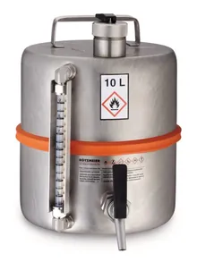 Butoi de siguranță cu robinet și indicator de nivel de umplere, 10 l, 1 bucată
