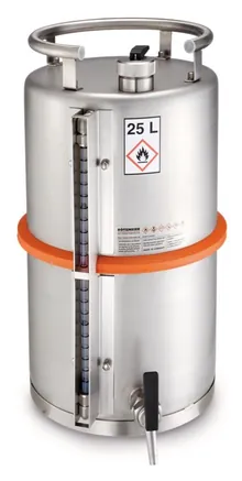 Butoi de siguranță cu robinet și indicator de nivel de umplere, 25 l, 1 bucată