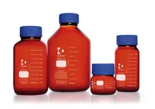 Flacon cu filet gura largă DURAN®, sticlă brună, 20 l, filet GLS 80