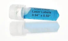 Cryo-Clear - etichete pentru imprimante laser, vinil, transparente, lungime 24 mm