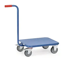 Cărucior cu platformă și mâner, oțel, platformă, oțel (vopsit electrostatic), 1 buc.