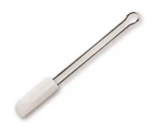 Racletă Rotilabo®-silicone, albă, mâner din oțel inoxidabil, L 200 mm, l 25mm