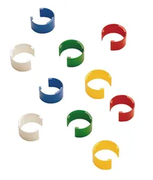 Cleme ColorisTM, 5 culori asortate, 10 bucăți