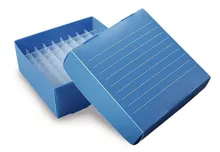 Cutii criogenice, pliabile, albastre, 81 de orificii, 1.5/2 ml, 10 bucăți