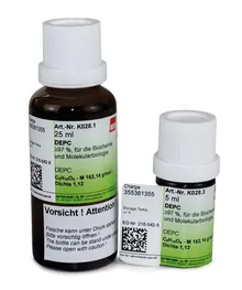 DEPC, min. 97 %, pentru biochimie și biologie moleculară, 25 ml, sticlă