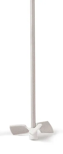 Paletă de agitare PTFE, oțel inoxidabil, elice, L 450 mm, Ø mandrină 8 mm, paletă Ø 75 mm