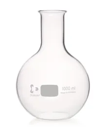 Balon cu fund plat, gât îngust DURAN®,, 1000 ml, 1 bucată