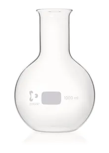 Baloane cu fund plat, gât larg, 1000 ml