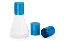 Capace Erlenmeyer-CAP, pentru sticle Ø 37/39, albastre