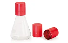Capace Erlenmeyer-CAP, pentru sticle Ø 37/39, roșii