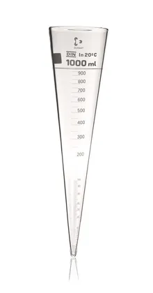 Con de sedimentare Imhoff, DURAN®, gradat, 1000 ml, 1 bucată