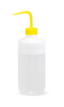 Sticlă de spălare, PEJD, capac colorat galben, 500 ml, 1 bucată(ți)