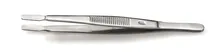 Pensetă pentru manipulare lamele, dreaptă, conform Kühne, oțel 18/9, L 115 mm