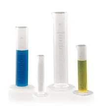Cilindru gradat ROTILABO®-short, PP, gradație 10.0 ml, 250 ml, 1 buc.