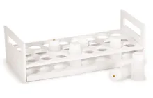 Suport pentru tuburi de scintilație, PP, L 298 x l 127 x H 95 mm, 24 orificii, 1 bucată