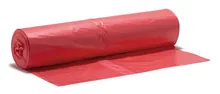 Saci de gunoi roșii, HDPE, 120 l, 700 x 1100 mm, 50 bucăți