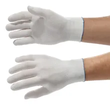 Mănuși de inspecție KleenGuard G35, 100% nailon, albe, mărimea L, 12 perechi