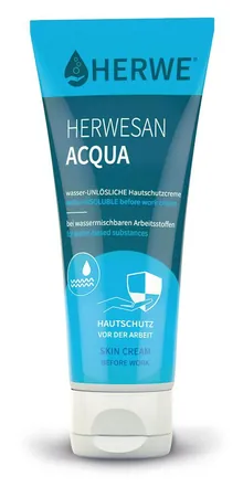 Cremă de protecție a pielii HERWESAN ACQUA, insolubilă în apă, fără silicon, 100 ml