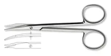 Foarfecă de disecție Stevens, bontă, curbată, L 155 mm, 1 bucată