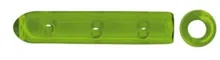 Capace de protecție din silicon, verzi, Ø 2,8 x L 19 mm, 100 bucăți