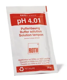 Soluții tampon de pH Rotilabo®, pH 4,01, în pungi, 20 bucăți