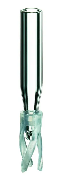Micro-inserții, sticlă borosilicată, 0.1 ml, arc din plastic, L 29 x Ø 5 mm, ND8