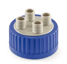 Distribuitor multiplu pentru sticle GLS 80, PP, 4 gâturi filetate GL 18, 1 buc.