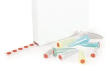 Etichete de avertizare pericol, Biohazard, autoadezive, Ø 9.5 mm, 1 rolă