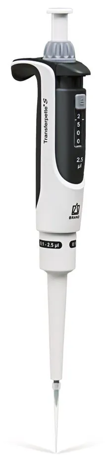 Pipetă microlitrică Transferpette® S, 1 canal, variabilă, D-2.5, 0.1-2.5 µl