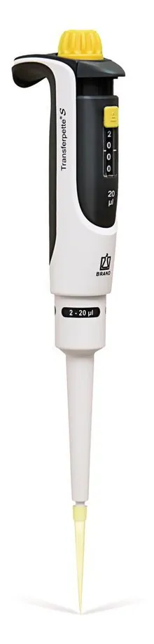 Pipetă microlitrică Transferpette® S, 1 canal, variabilă, D-20, 2-20 µl