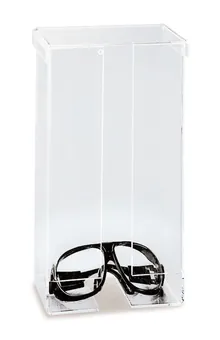 Dozator ochelari de protecție, sticlă acrilică, L 170 x A 75 x Î 390 mm, 1 buc.