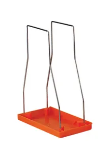 Suport pentru pungi de eliminare, S, PP/oțel inoxidabil, 18.5 x 35.6 x 47 cm, 1 buc.