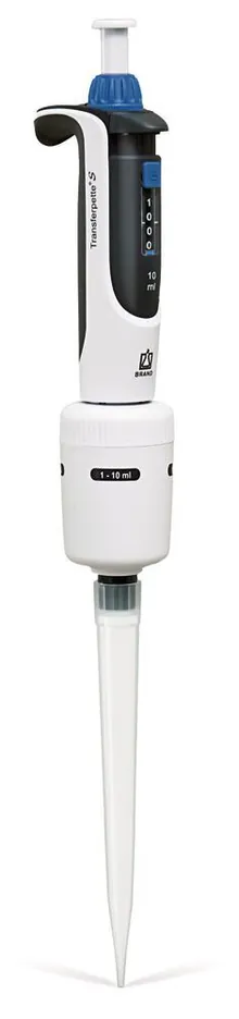 Pipetă microlitrică Transferpette® S, 1 canal, variabilă, D-10000, 1000-10000 µl