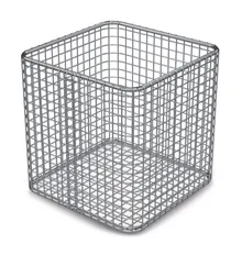 Coș Rotilabo® sterilizabil, oțel inoxidabil, oțel inoxidabil, L 140xW 140xH 140 mm