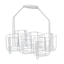 Coș pentru sticle, sârmă, 8 compartimente, Ø interior 130 mm, 1 unitate(ăți)