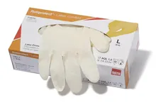 Mănuși Rotiprotect®-latex comfort, mărimea L, 8-9, fără pudră, natur., ușoare