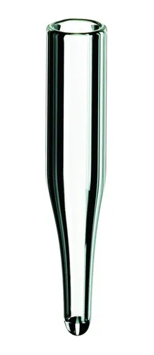 Micro-inserturi, sticlă borosilicată, sticlă clară, vârf conic 15 mm, 0.1 ml