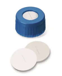 Capace cu filet UltraB. cu orificiu, PP,ND9, Sept Silicon/PTFE, fante, 1.5 mm 45°